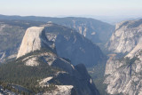 Half Dome from the north - the cables ascend on this side.
