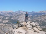 Steve is the King of the World - with Tenaya Lake in the background