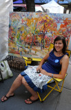 Artist Sonia Grineva at the Washington Square Art Show