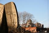 Picasso Sculptured Woman & SOHO Skyline