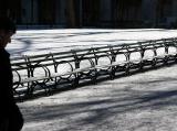 Entering the Picture of Empty Benches