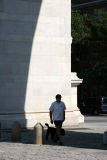 Morning Walk by Washington Square Arch