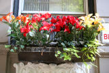 Silk Lilies Window Box