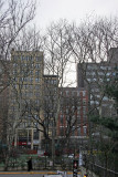 Mercer Street Residences from Washington Square Village Garden