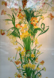Daffodil Painting - Gallery Window with Reflections
