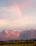 Grand Teaton Sunrise with Rainbow