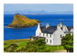 Looking out over Duntulm Hotel towards the Isle of Lewis