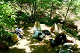 nap on a rock