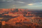 Dead Horse Canyon at Sunset with Rainbow