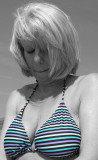 Rose Striped Bikini