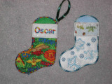 First attempts at tiny embroidered stockings