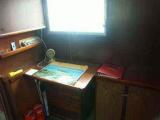 Chart table in third cabin