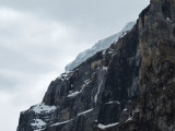 We saw - and heard several avalanches off Mount Victoria