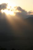 Sunrise over the crater