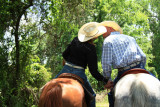 GOING IN FOR A KISS ON HORSEBACK