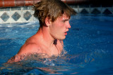 COMING OUT OF THE WATER