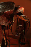 SADDLE ON AN IRON PEDISTAL