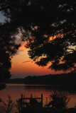 SUNSET AT THE LAKE