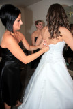 ZIPPING UP THE DRESS
