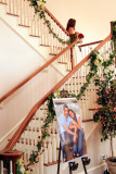 BRIDE COMING DOWN THE STAIRS