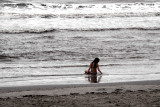 SITTING IN THE SAND