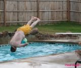 DIVING WITH THE BEACH BALL