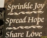 SPRINKLE, SPREAD AND SHARE