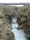 The river Kaldakvsl and the ravine it has made in the rock