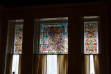 Stained glass from inside of the castle....