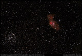 C11 NGC 7635 The Bubble Nebula and M52