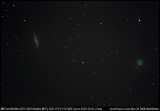M108, NGC 3594, M97 - Galaxy, Galaxy and The Planetary Owl Nebula