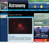 M17 Picture of the Day in Astronomy Magazine's Web Site - July 10, 2009