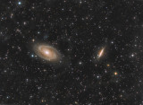 M81 and M82 in Milky Way Mist