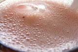 strawberry juice froth
