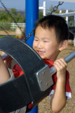 Fun on the swing.