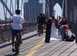 Wedding photo on the bridge