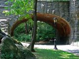 One of the many bridges in Central park.