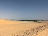 The Nubian village in the distance