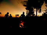 African Dance Troupe at our Campfire at the Ngorongoro Crater in Tanzania