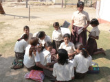 At a Local School in Rajasthan Sponsored by Grand Circle Foundation