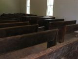 Generally a two front door design allowed men to enter and sit on one side of the chapel and women and children on the other. Some churches even had a divider in the middle of the chapel. However, the Cades Cove's Methodist congregation was more relaxed and sat where they pleased.