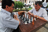 Playing chess on the plaza in Santa Cruz, Bolivia