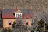 Hillside House with Pink Windows