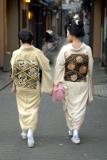 Ladies off to dinner in Pontocho, Gion