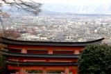 View of Kyoto from Mt Inari
