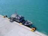Mexican navy at the Port of Progreso