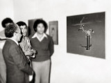 At the opening of my first solo painting exhibition - March 19, 1979