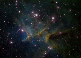 IC1805/Melotte15 in HST palette