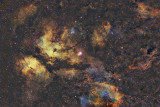 IC1318 - Sadr nebula in HST palette