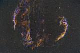 Veil Nebula in HST palette reprocess